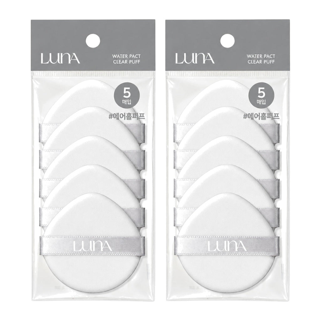 LUNA Water Pact Clear Puff 5 pcs pack – 2 pack