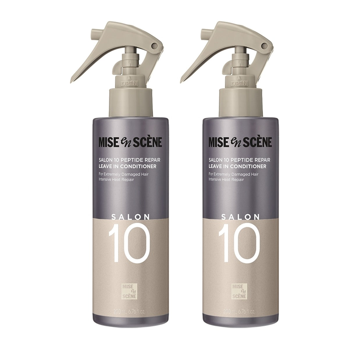 Mise-en-scene Salon 10 Peptide Repair Leave In Conditioner 200ml spray bottle – 2 pack