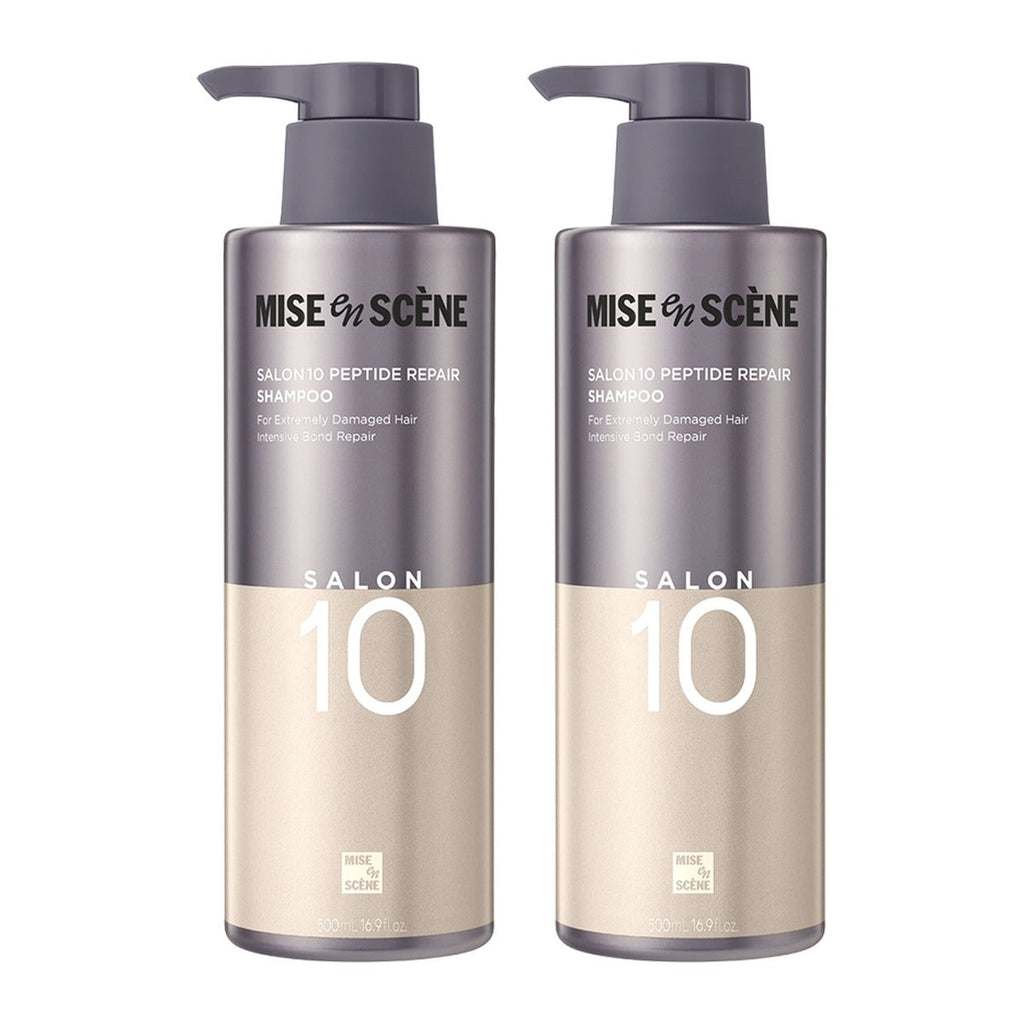 Mise-en-scene Salon 10 Peptide Repair Protein Shampoo 500ml bottle – 2 pack