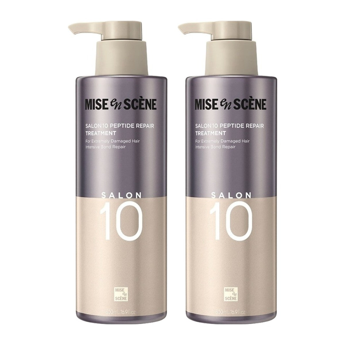 Mise-en-scene Salon 10 Peptide Repair Treatment 500ml bottle – 2 pack