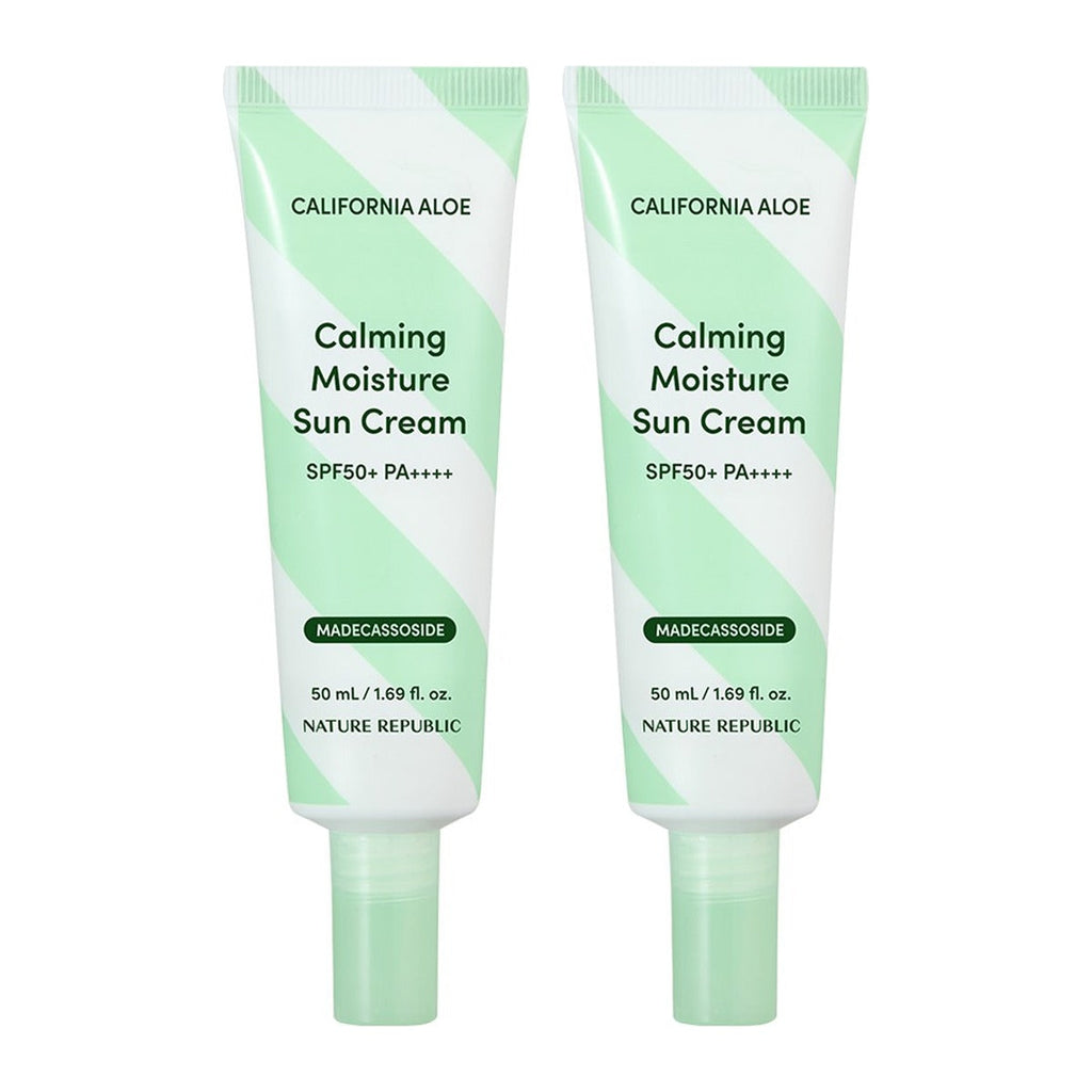 NATURE REPUBLIC California Aloe Calming Moisture Sun Cream SPF50+ PA++++ 50ml – 2 pack