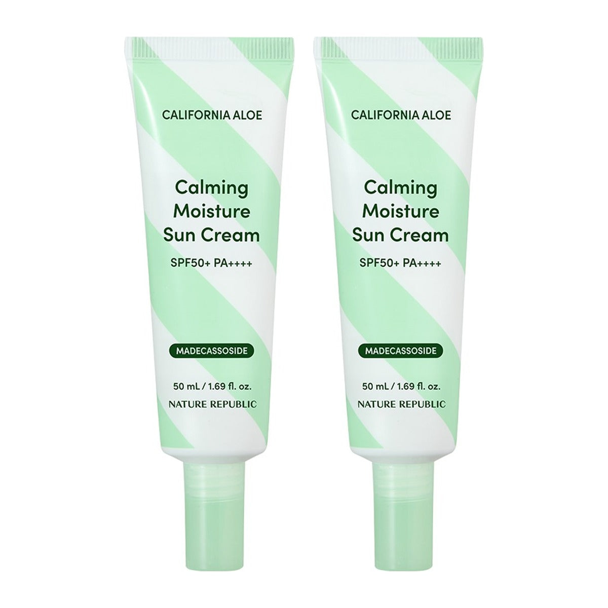 NATURE REPUBLIC California Aloe Calming Moisture Sun Cream SPF50+ PA++++ 50ml – 2 pack