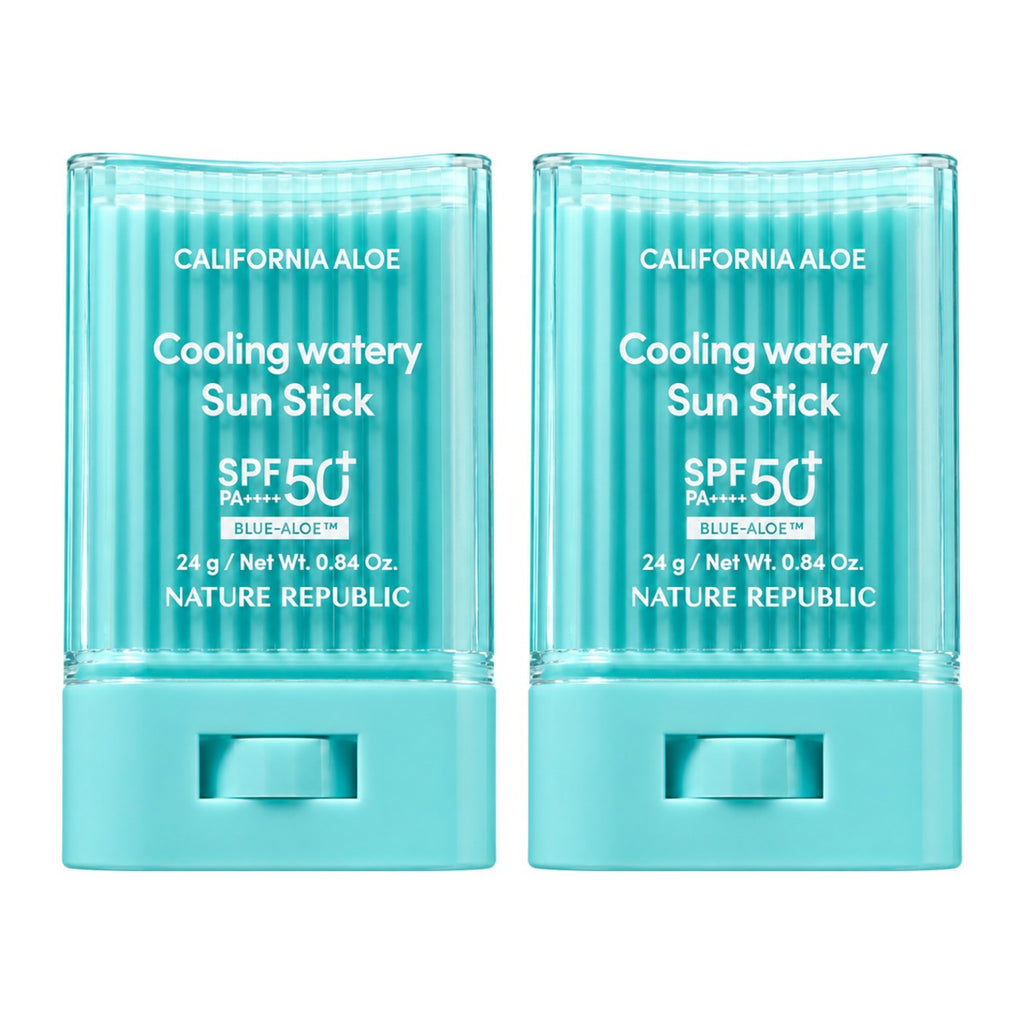 NATURE REPUBLIC California Aloe Cooling Watery Sun Stick SPF50+ 24g – 2 pack