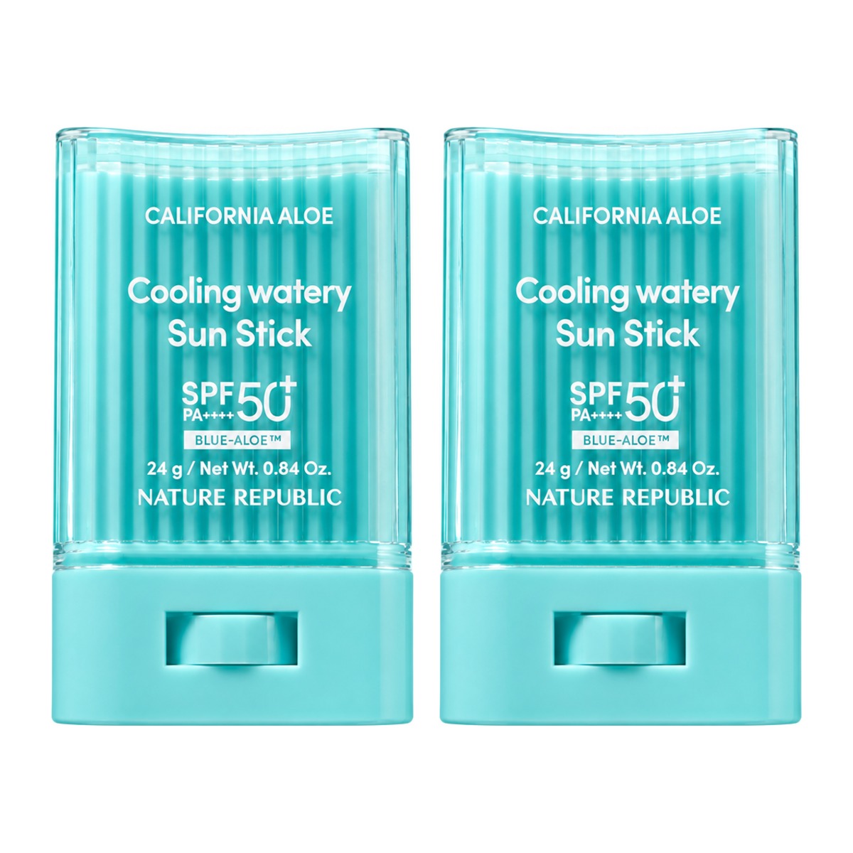 NATURE REPUBLIC California Aloe Cooling Watery Sun Stick SPF50+ 24g – 2 pack