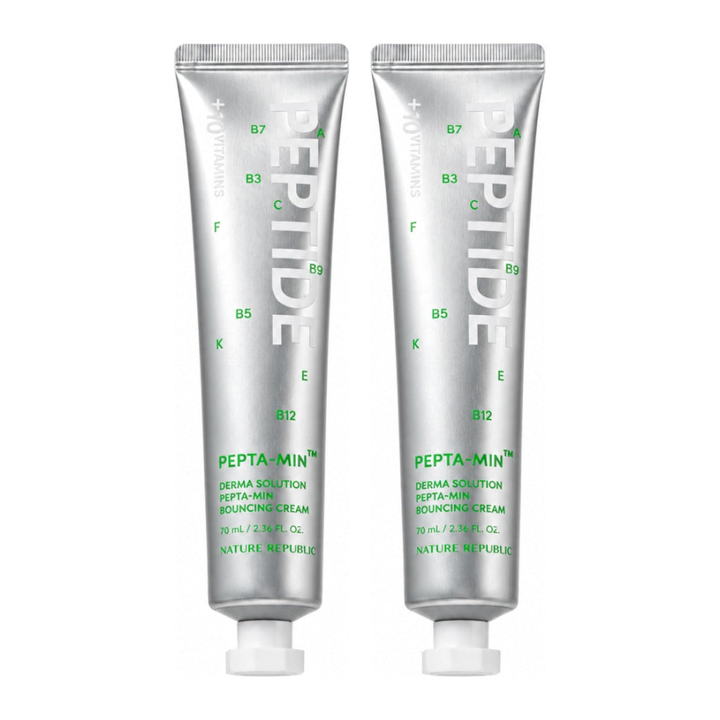 NATURE REPUBLIC Derma Solution Pepta-min Bouncing Cream 70ml jar – 2 pack