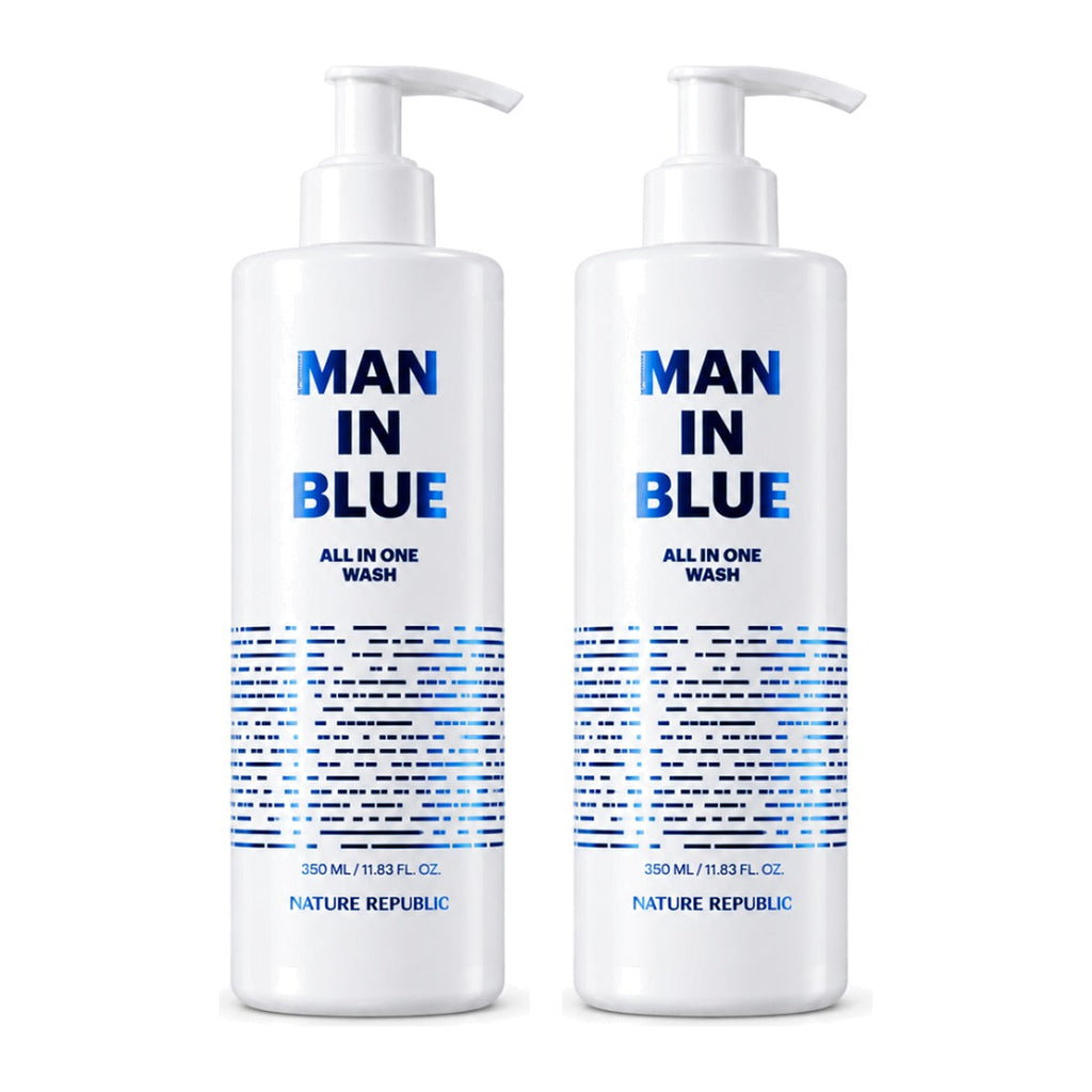NATURE REPUBLIC Man In Blue All In One Wash 350ml – 2 pack
