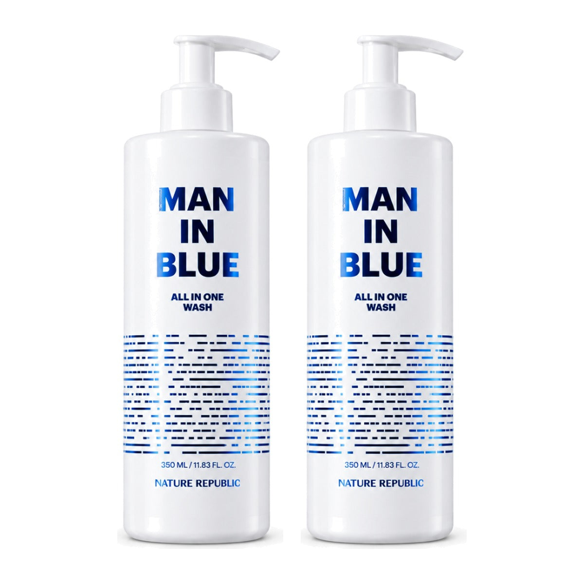 NATURE REPUBLIC Man In Blue All In One Wash 350ml – 2 pack