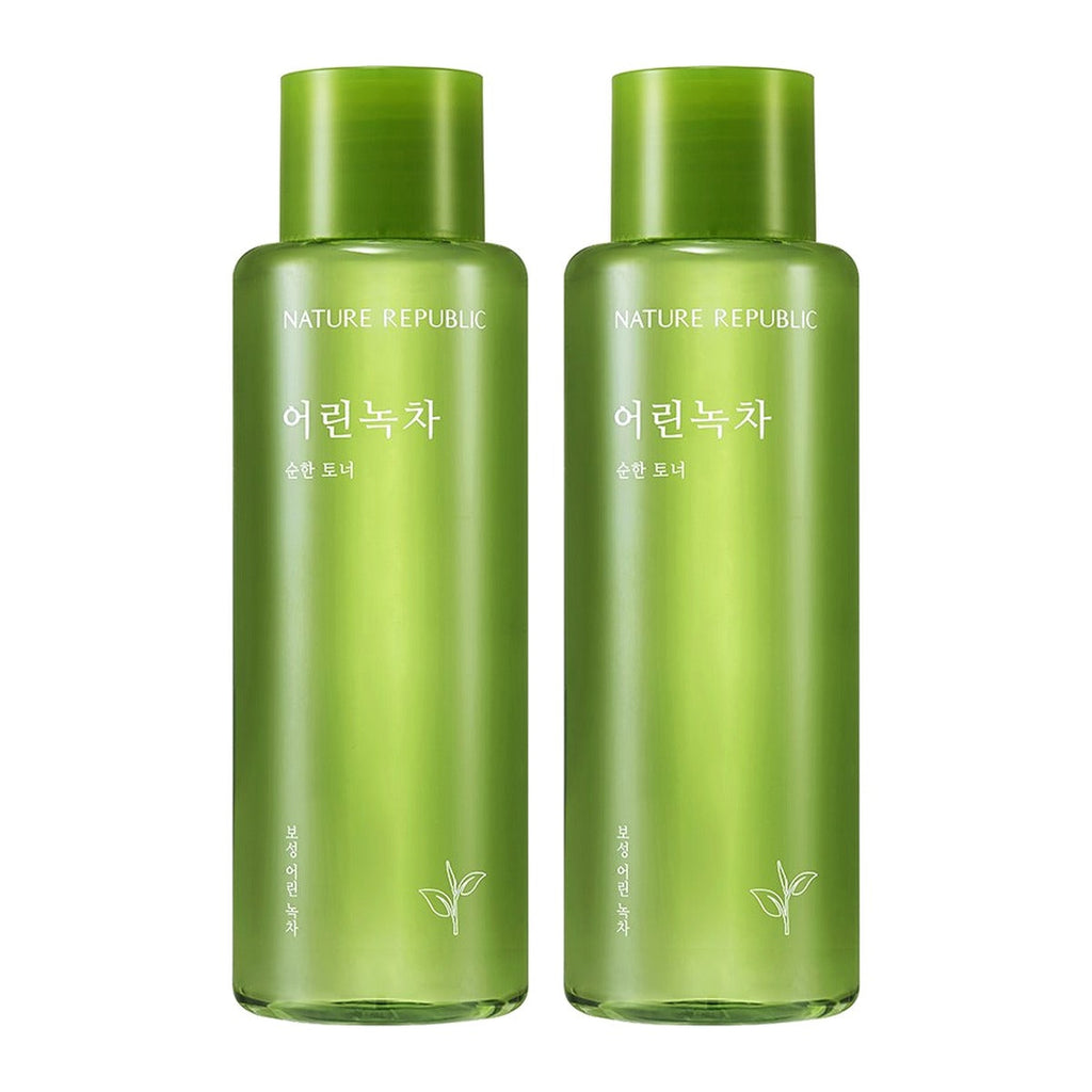 NATURE REPUBLIC Mild Green Tea Toner 155ml bottle – 2 pack