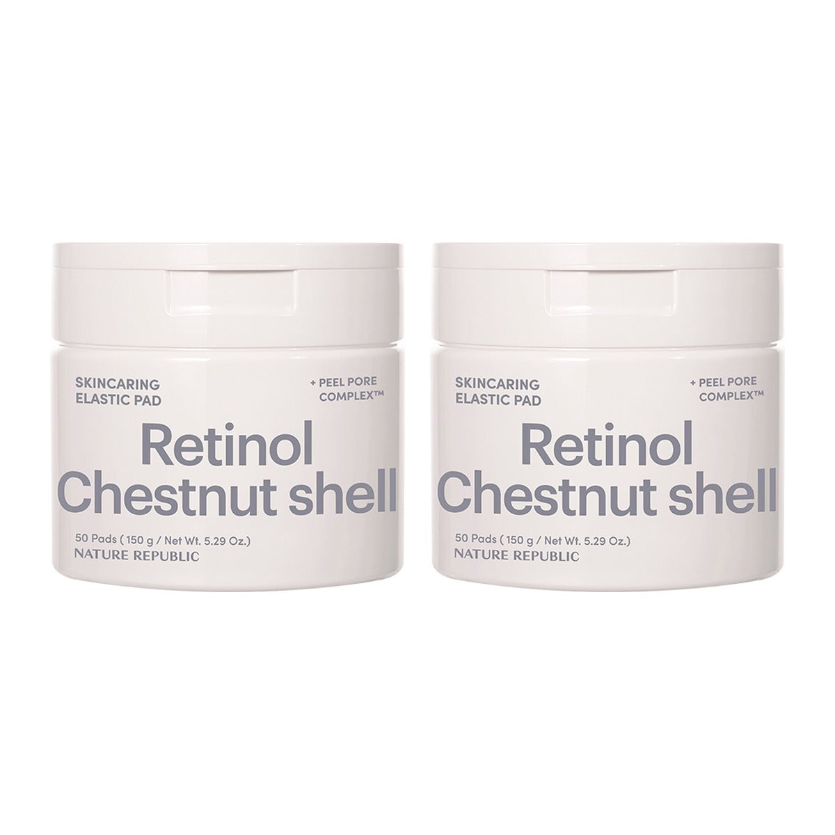 NATURE REPUBLIC Skincaring Elastic Pad 150g 50 pads – 2 pack