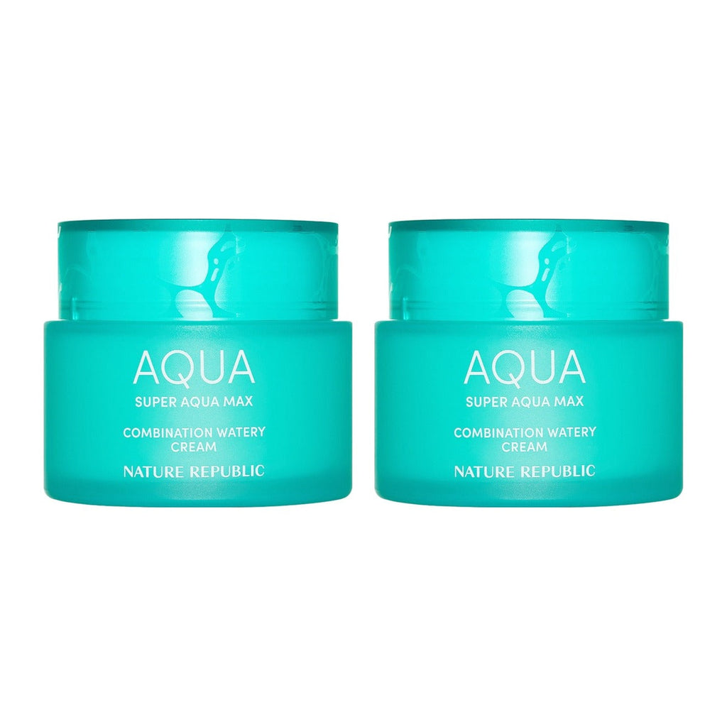 NATURE REPUBLIC Super Aqua Max Combination Watery Cream 120ml jar – 2 pack
