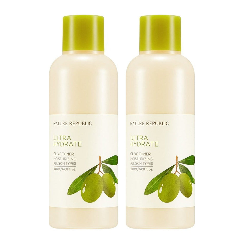 NATURE REPUBLIC Ultra Hydrate Olive Toner 180ml bottle – 2 pack