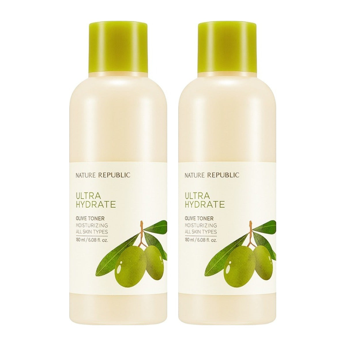 NATURE REPUBLIC Ultra Hydrate Olive Toner 180ml bottle – 2 pack