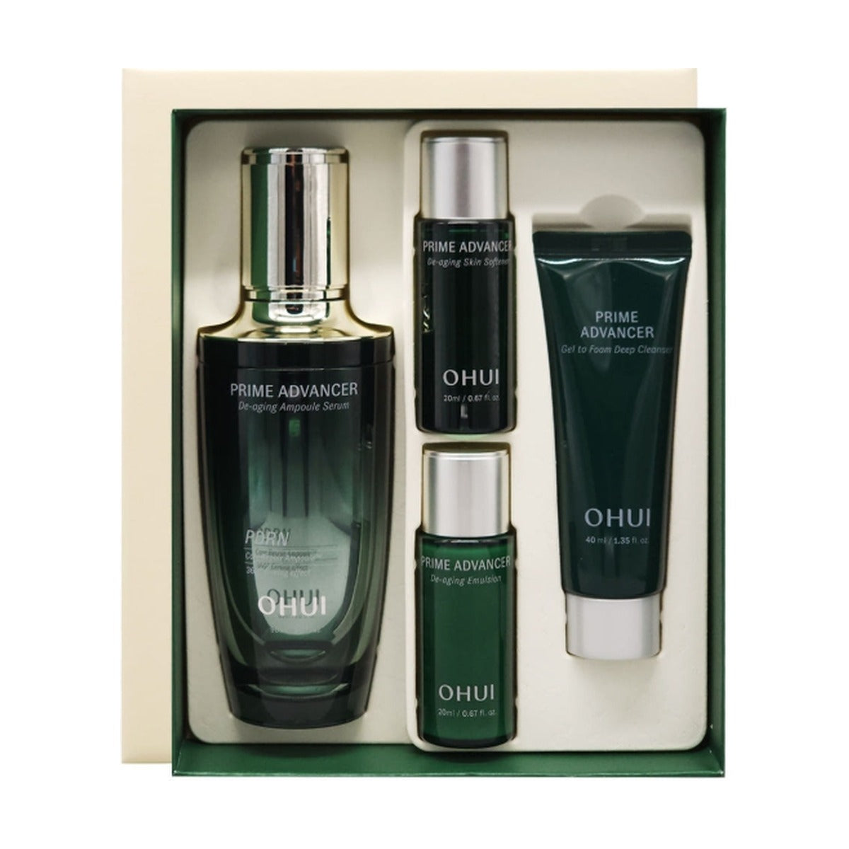O HUI Prime Advancer De-aging Ampoule Serum Big Size Sep. 2026 Set (4 Items) from Korea by O HUI