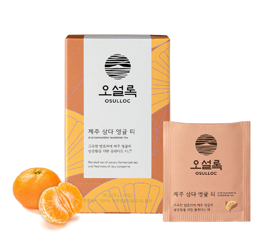 OSULLOC Jeju Samdayeon Tangerine Tea, 1 Box 20ea from Korea_KT