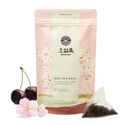 OSULLOC Cherry Blossom Tea, 1 Pouch 20ea, from Korea by OSULLOC