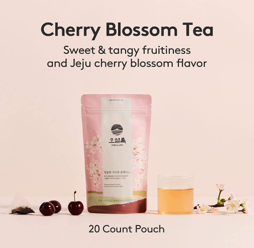 3 X OSULLOC Cherry Blossom Tea, 1 Pouch 20ea, from Korea by OSULLOC