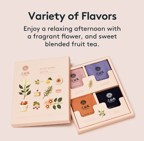 OSULLOC Lovely Tea Gift Set, 12EA (4 Flavors x 3EA) from Korea_KT