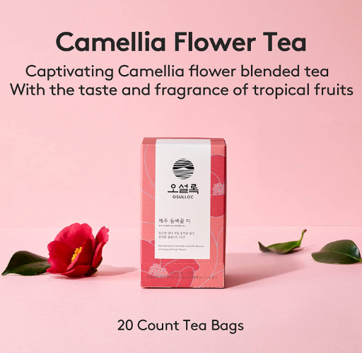 OSULLOC Jeju Camellia Tea, 1 Box 20ea, from Korea by OSULLOC