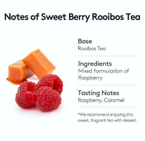 OSULLOC Sweet Berry Rooibos Tea, 1 Box 20ea, from Korea_KT