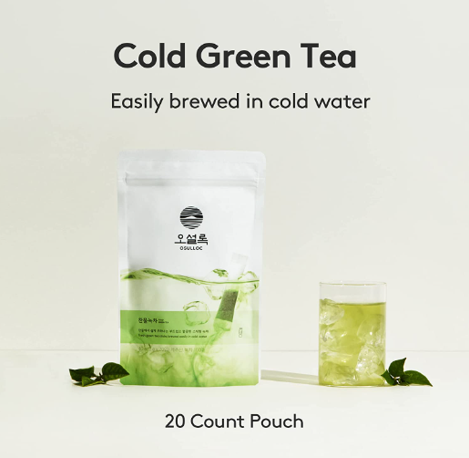 OSULLOC Cold Green Tea, 1 Pouch 20ea, from Korea by OSULLOC