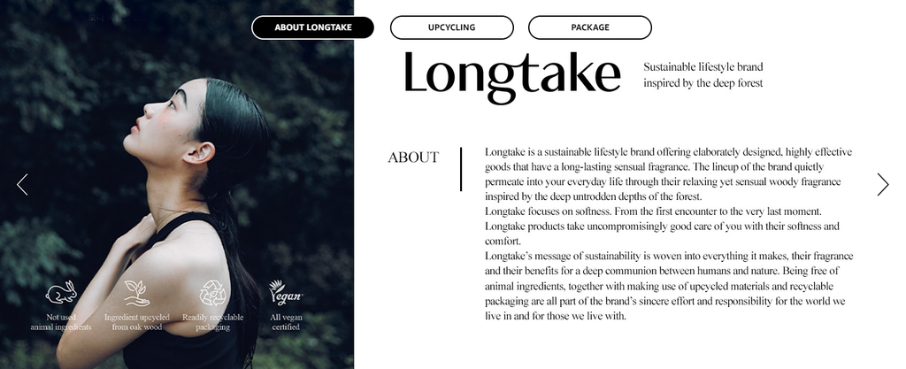 LONGTAKE Sandalwood Body Wash 300ml from Korea by Longtake
