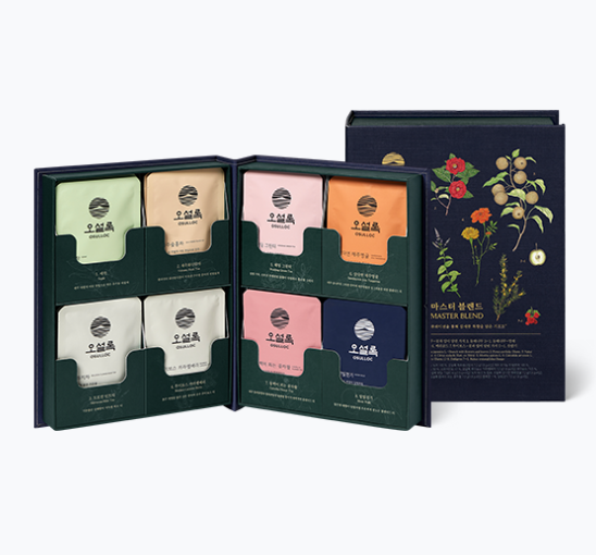 Osulloc Master Blend Tea Gift Set, 32 tea bags (8 Flavors X 4ea), from Korea_KT