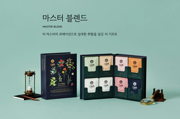 Osulloc Master Blend Tea Gift Set, 32 tea bags (8 Flavors X 4ea), from Korea_KT