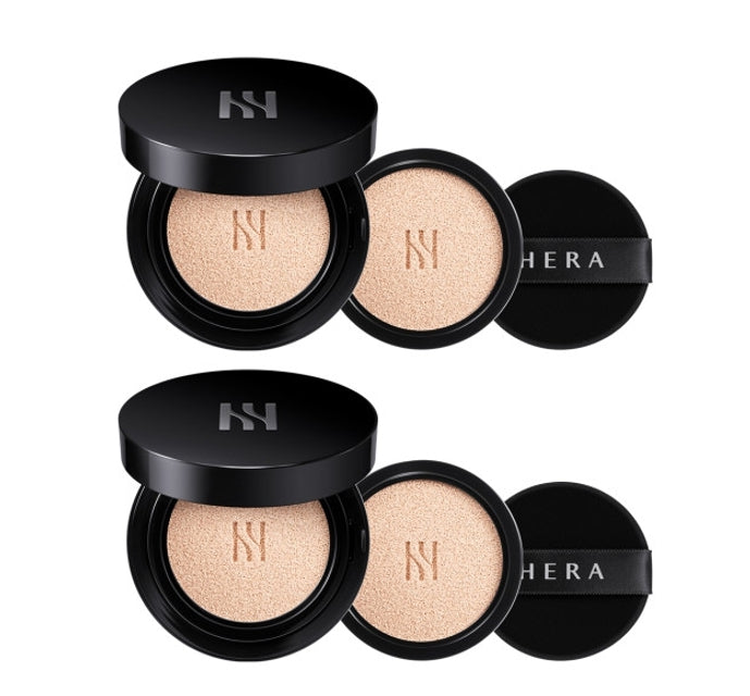 2 x HERA BLACK CUSHION Pack(Main15g + Refill 15g) + Samples(2 Items)