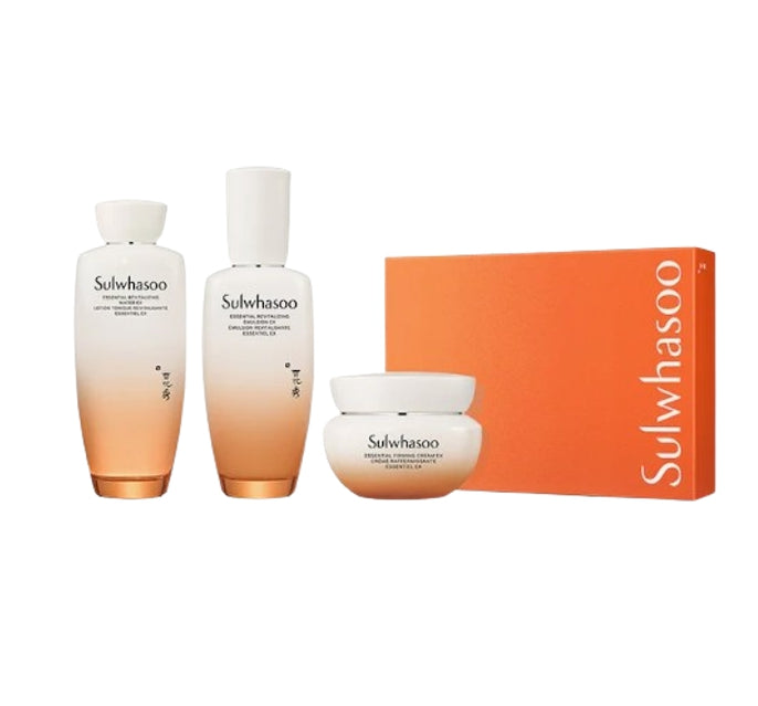 Sulwhasoo Essential Revitalizing Set with Korean herbal ingredients for daily hydration and skin revitalization