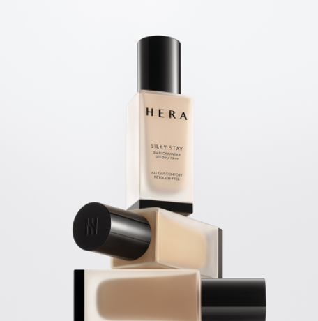 2 x HERA Silky Stay 24H Longwear Foundation 30g, SPF20/PA++, 12 Colours from Korea