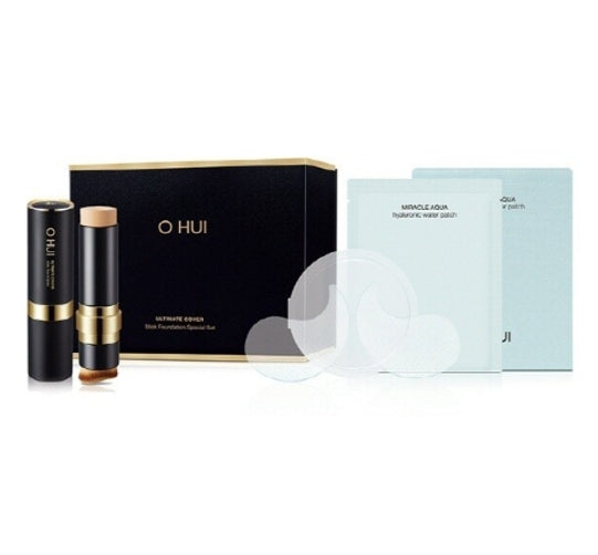 O HUI Ultimate Stick Foundation #1 Milk Beige June 2024 Set(2 Items) from Korea