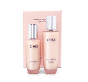 O HUI Miracle Moisture Pink Barrier Skin softener June 2024 Set (2 Items) from Korea