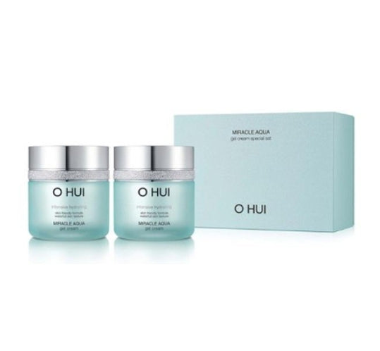 O HUI Miracle Aqua Gel Cream Duo July 2024 Set (2 Items) from Korea