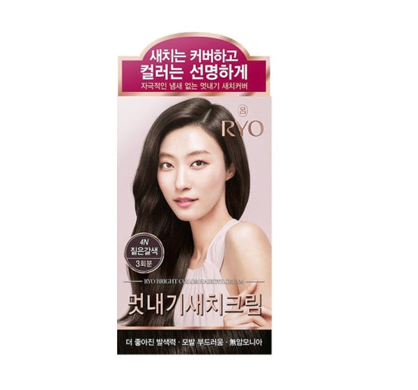 3 x Ryo Uahche Bright Color Hair Dye Cream 120g, 6 Colours from Korea