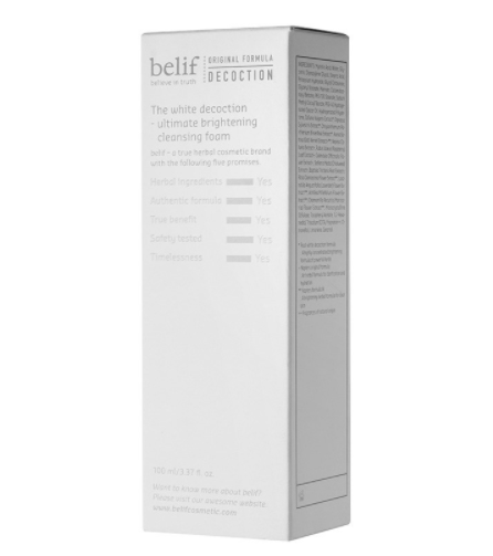 2 x belif The White Decoction Ultimate Brightening Cleansing Foam 100ml from Korea