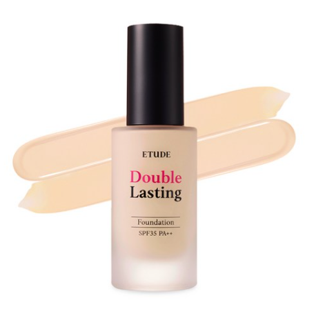 ETUDE Double Lasting Foundation, SPF35 PA++, 12 Colours from Korea