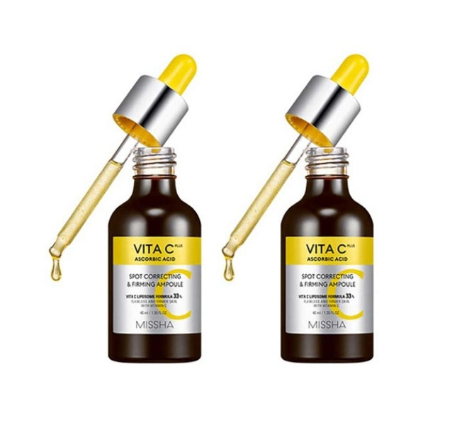 2 x MISSHA Vita C Plus Spot Correcting & Firming Ampoule 40ml from Korea by MISSHA