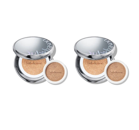 2 x New Sulwhasoo Perfecting Cushion Pack, 15g x 2, 6 Colours from Korea