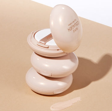 2 x TONYMOLY Triple Collagen Egg Skin Cushion 15g, SPF50+ PA++++, 2 Colours from Korea