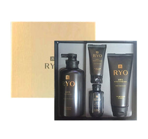 Ryo Luxury HBX Ampoule Shampoo and Scalp&Hair Pack Set (4 Items) from Korea