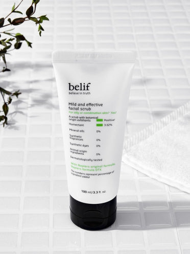 belif Mild and Effective Facial Scrub 100ml from Korea