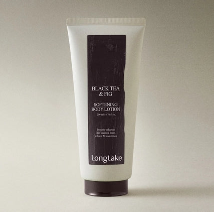 2 x LONGTAKE Black Tea & Fig Softening Body Lotion 200ml from Korea