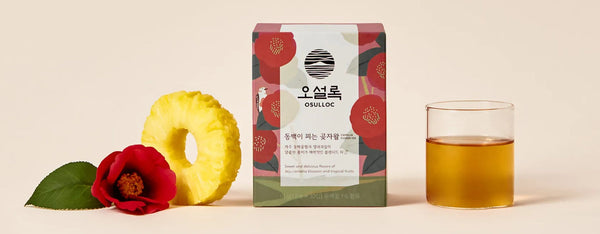 OSULLOC Camellia Flower Tea, 1 Box 10ea, from Korea