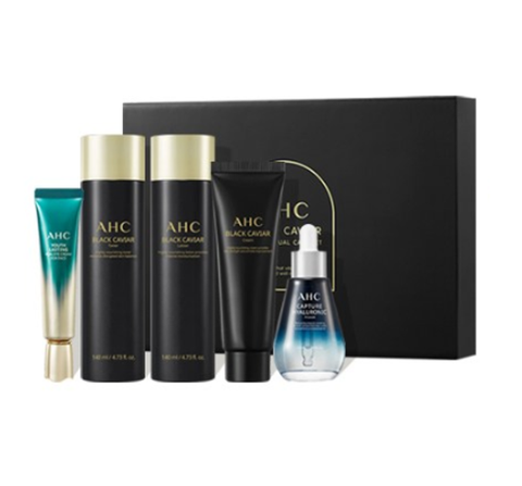 AHC Black Caviar Youth Ritual Care Set (5 Items) from Korea