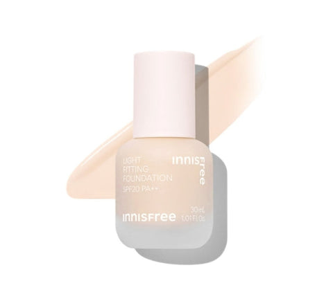 innisfree Light Fitting Foundation 30ml, SPF20 PA++, 4 Colors from Korea