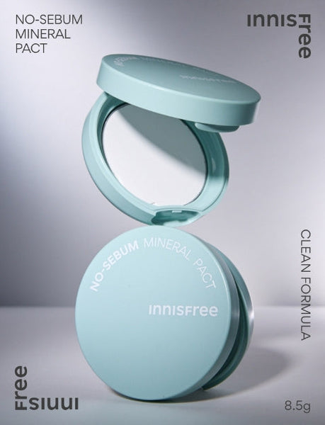 2 x innisfree No-Sebum Mineral Pact 8.5g from Korea