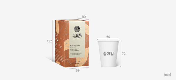 OSULLOC Jeju Volcanic Oolong Tea, 1 Box 20ea, from Korea by OSULLOC