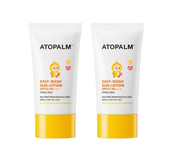 2 x ATOPALM Easy Wash Sun Lotion 60ml, SPF32 PA+++  from Korea