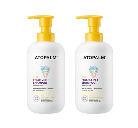 2 x ATOPALM Kids Fresh 2 In 1 Shampoo 460ml from Korea