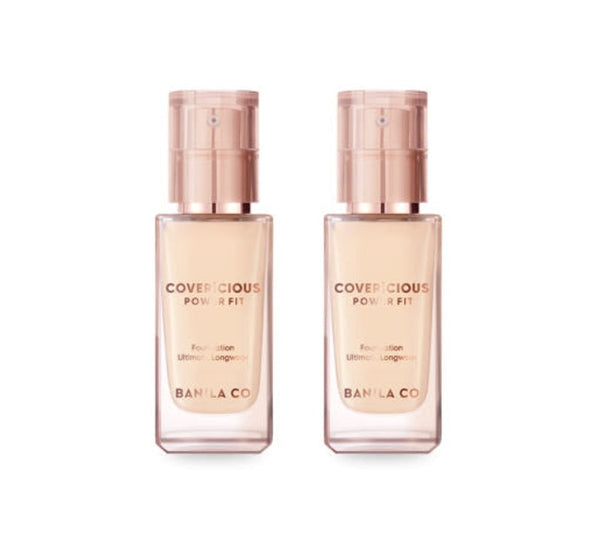 2 x BANILA CO Covericious Power Fit Foundation 30ml, SPF 45 PA++, 6 Colours, from Korea by BANILA CO